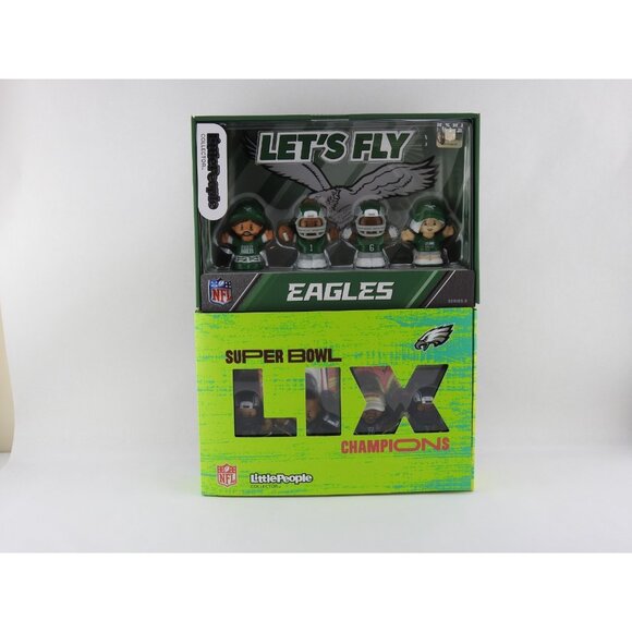 2 New Little People NFL Eagles Super Bowl Champions Kelly Green Sets Sealed - Picture 15 of 15
